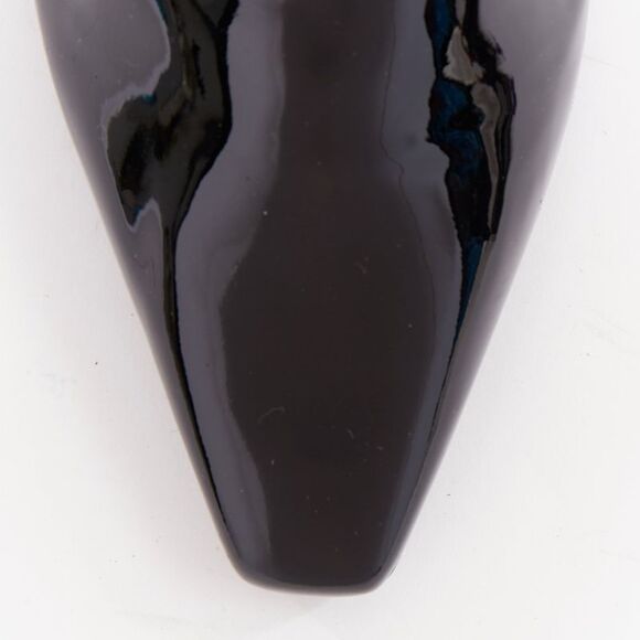 CHANEL 2018 Runway Forest Fairies black gold pointed square toe CC oxford EU38.5 - Picture 6 of 10